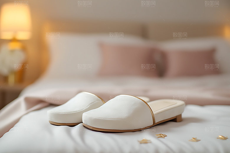 棉拖鞋电商高清摄影图