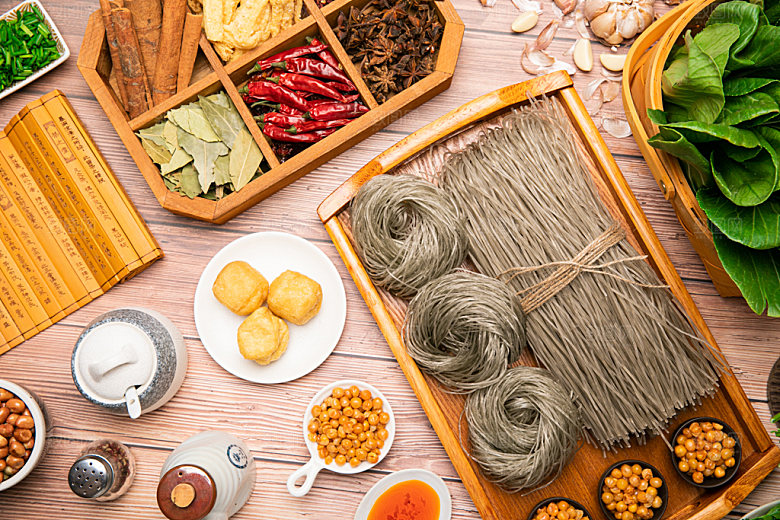 米粉汤粉特色摄影图