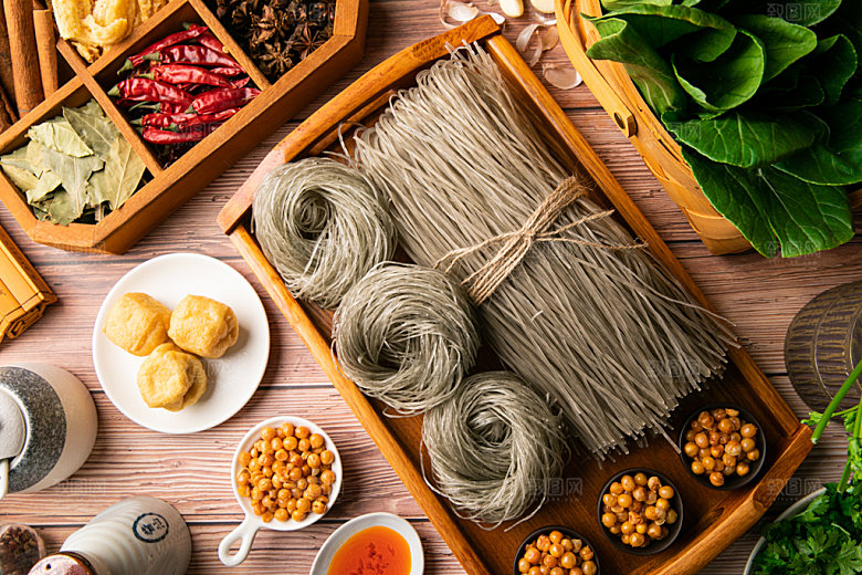 米粉美食特色摄影图