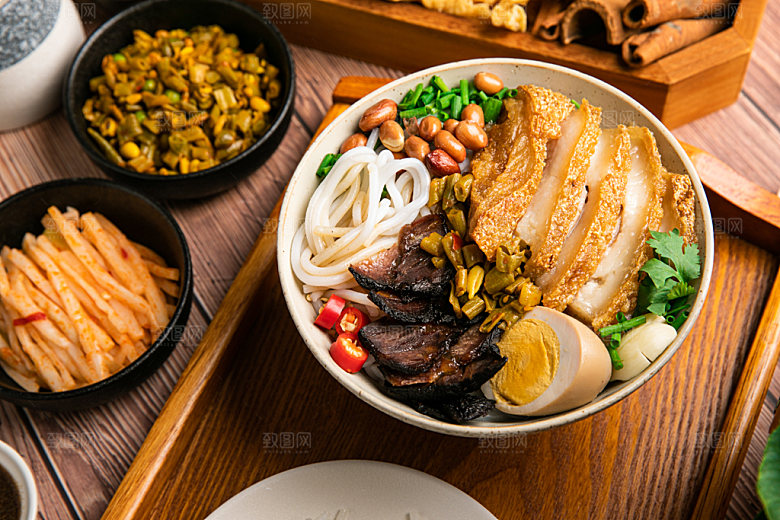 米粉美食美味摄影图