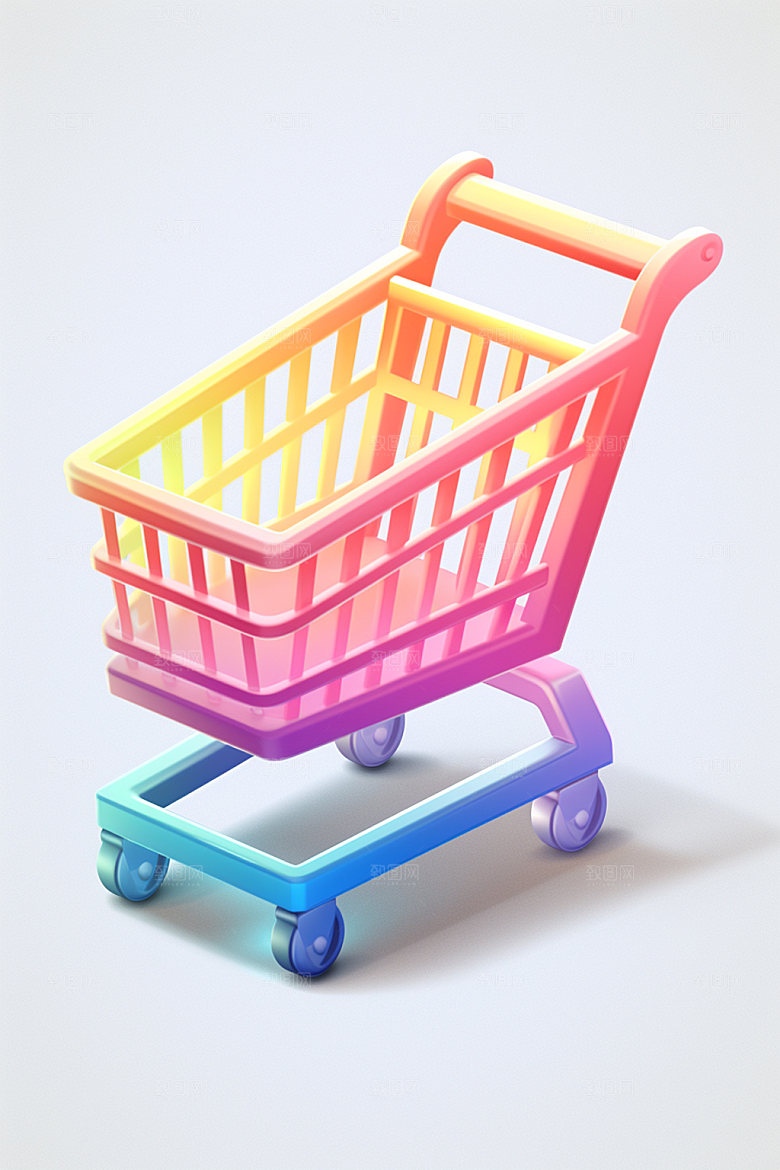 金属质感3d卡通插画模型素材