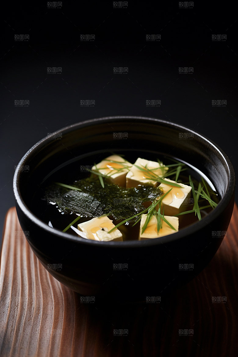 蘑菇菌汤素菜美味摄影图