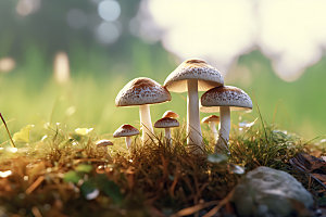 蘑菇菌菇森林摄影图