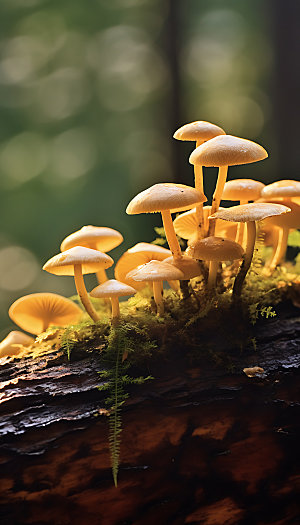 蘑菇菌菇植物摄影图