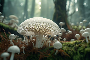蘑菇自然微距摄影图