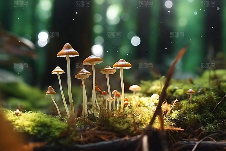 蘑菇菌菇高清摄影图