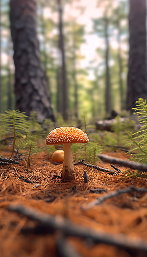 蘑菇自然植物摄影图