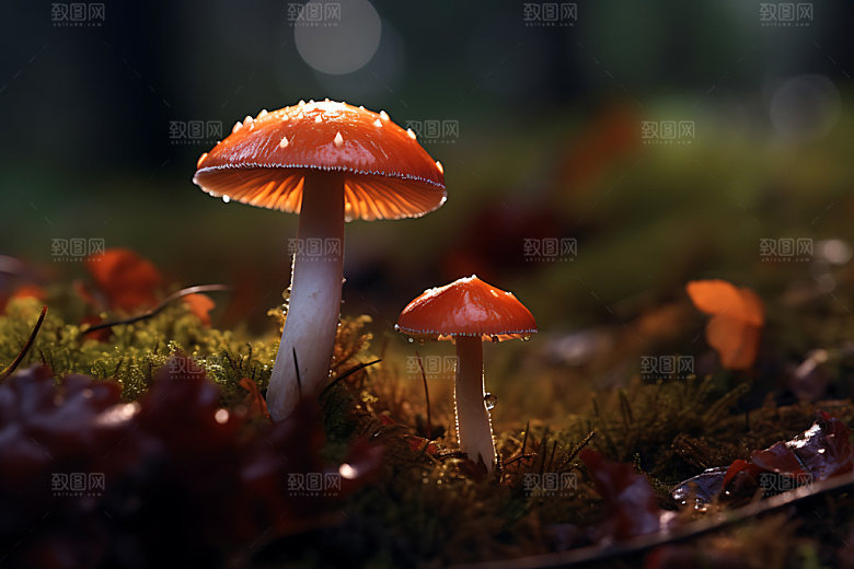 蘑菇植物菌菇摄影图