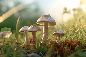 蘑菇高清植物摄影图