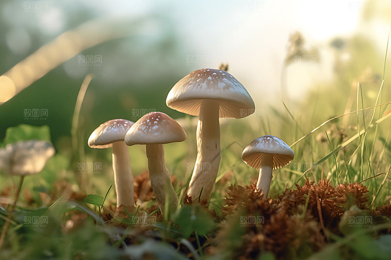 蘑菇高清植物摄影图