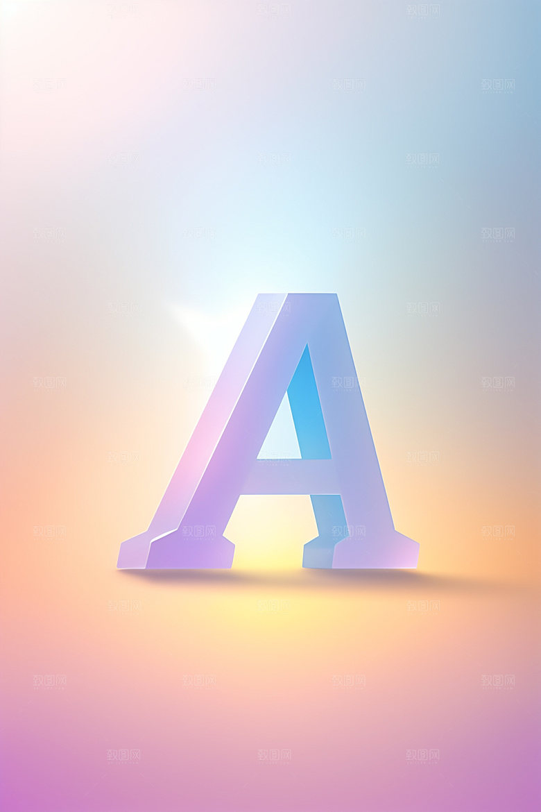 磨砂玻璃字母立体玻璃艺术字