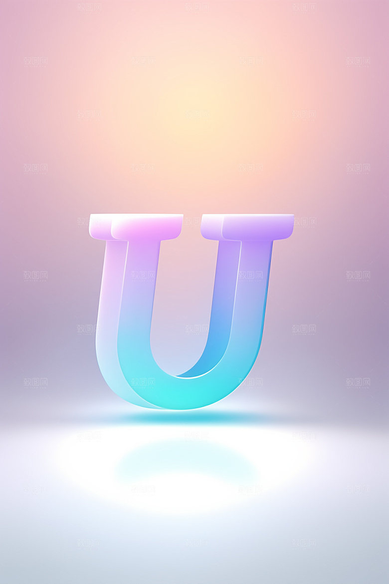 磨砂玻璃字母时尚英文艺术字