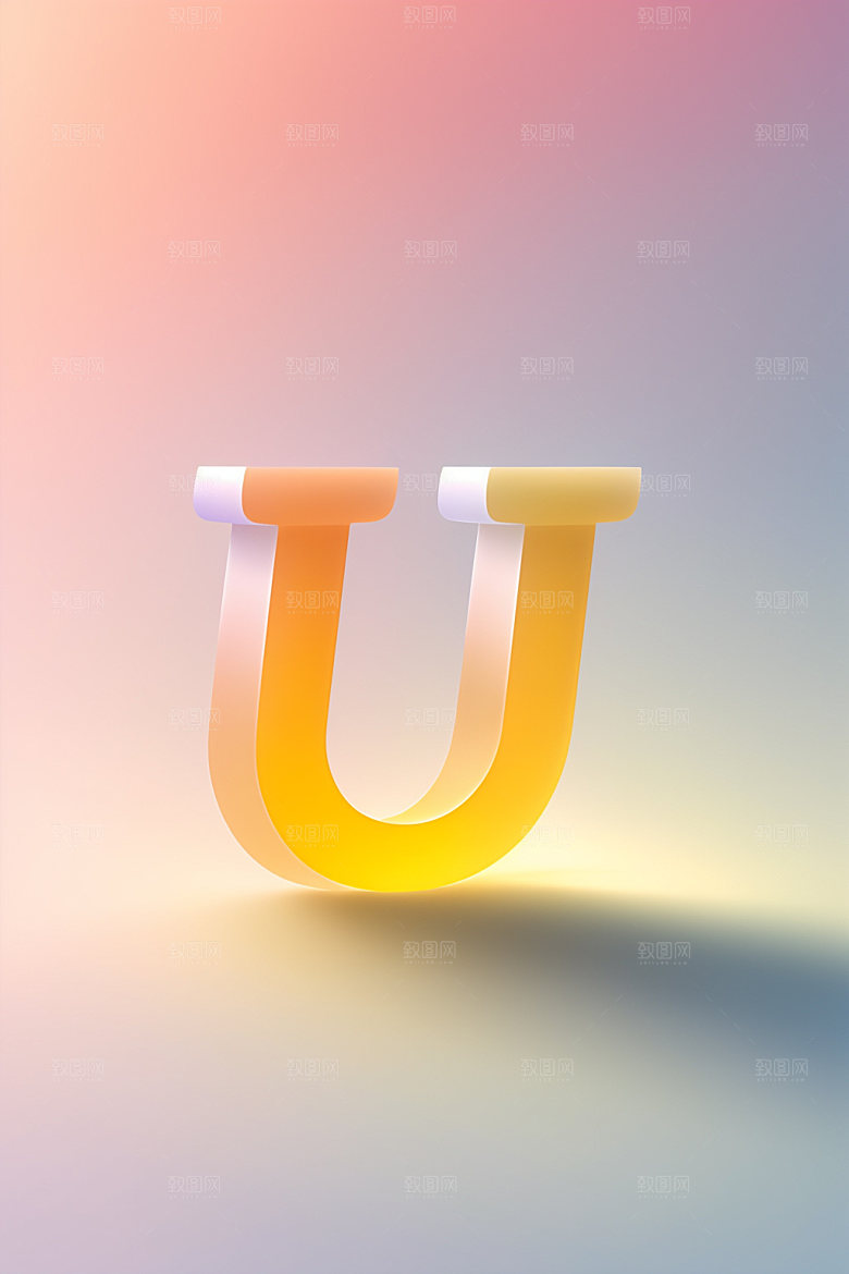 磨砂玻璃字母立体时尚艺术字
