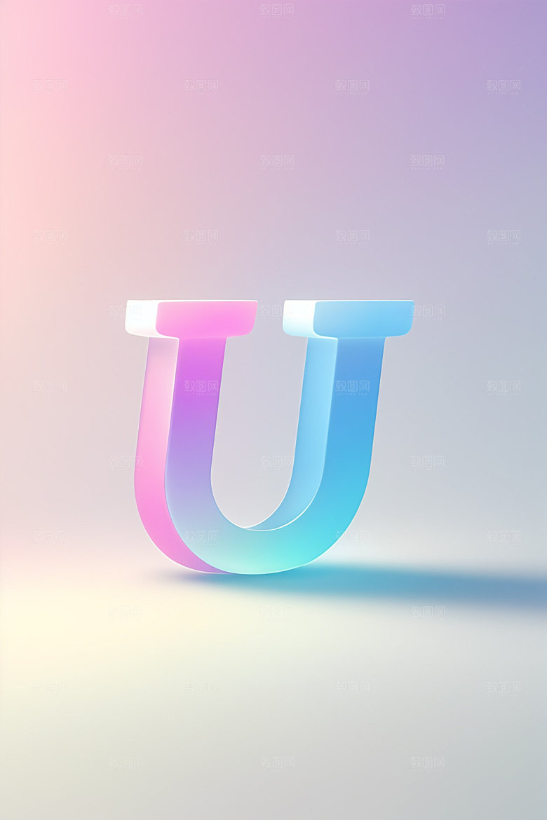 磨砂玻璃字母玻璃3D艺术字