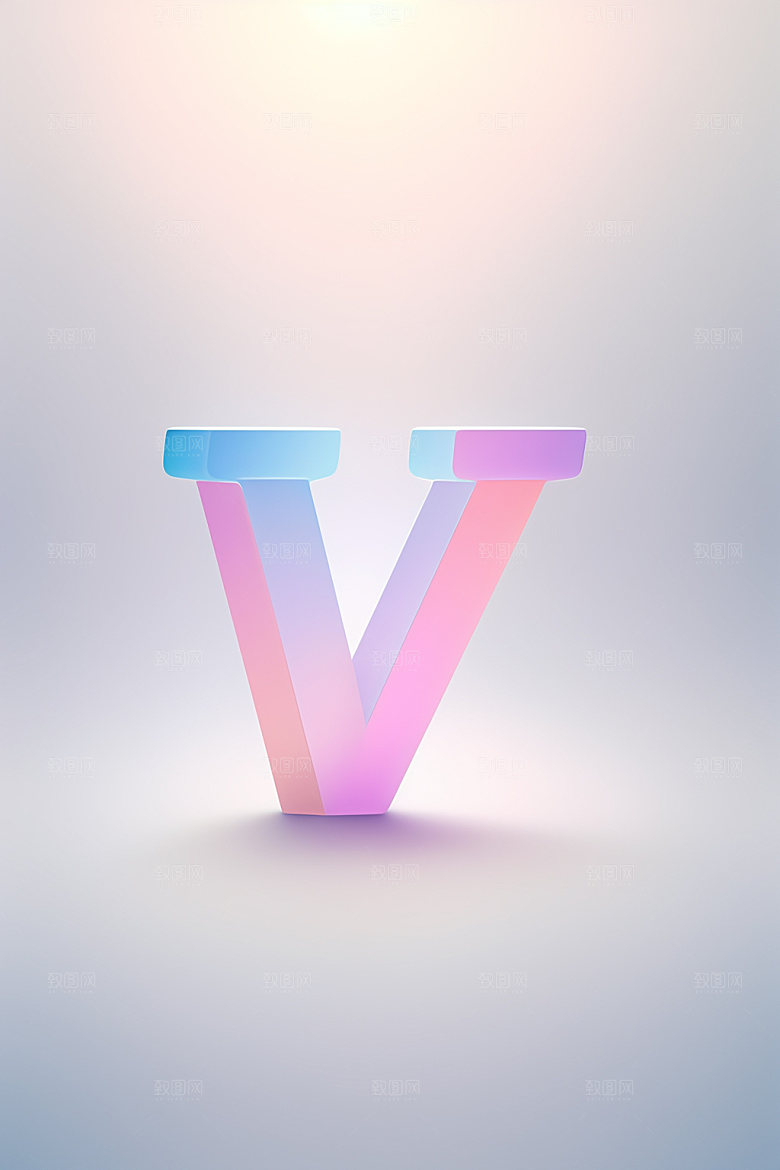 磨砂玻璃字母立体创意艺术字
