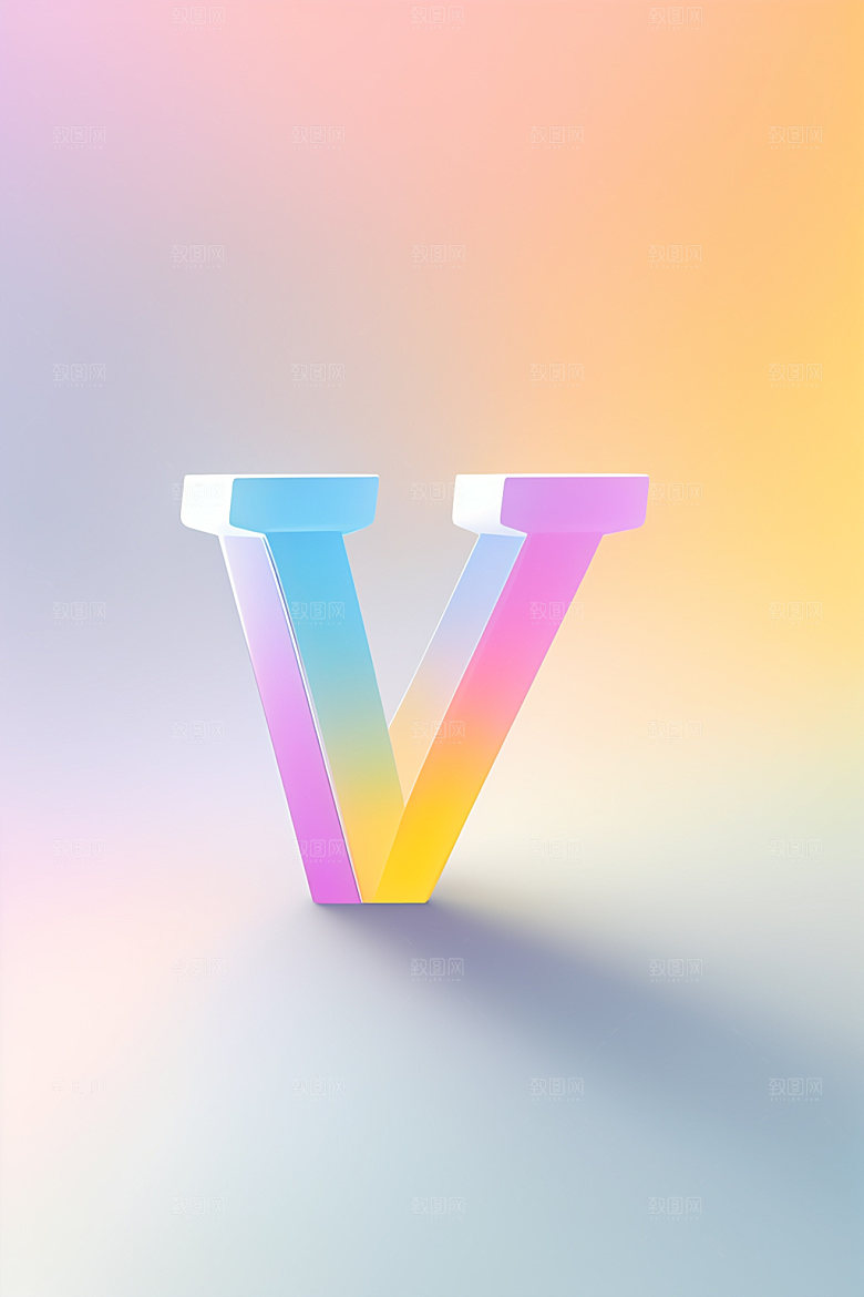 磨砂玻璃字母3D时尚艺术字