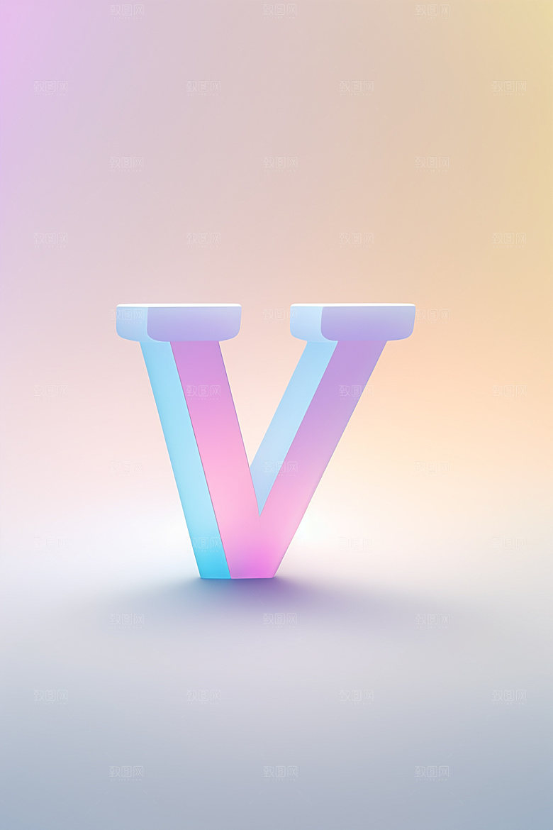 磨砂玻璃字母创意英文艺术字