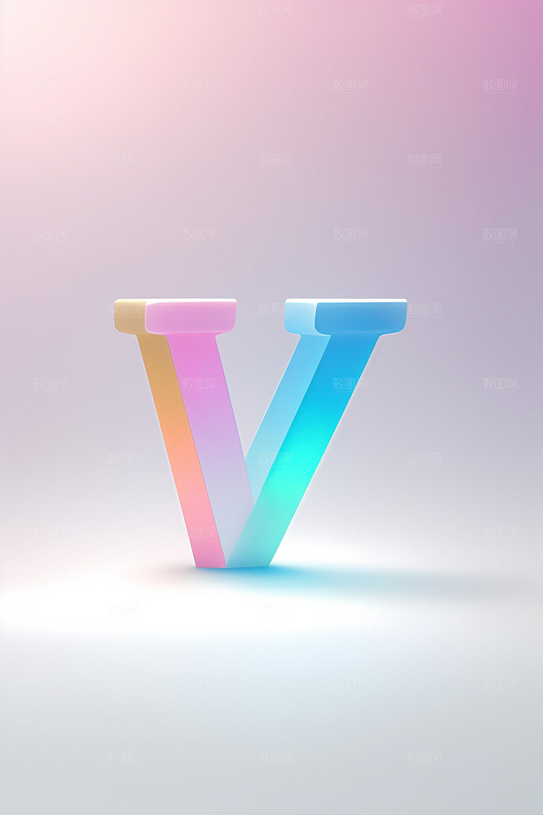 磨砂玻璃字母创意通透艺术字