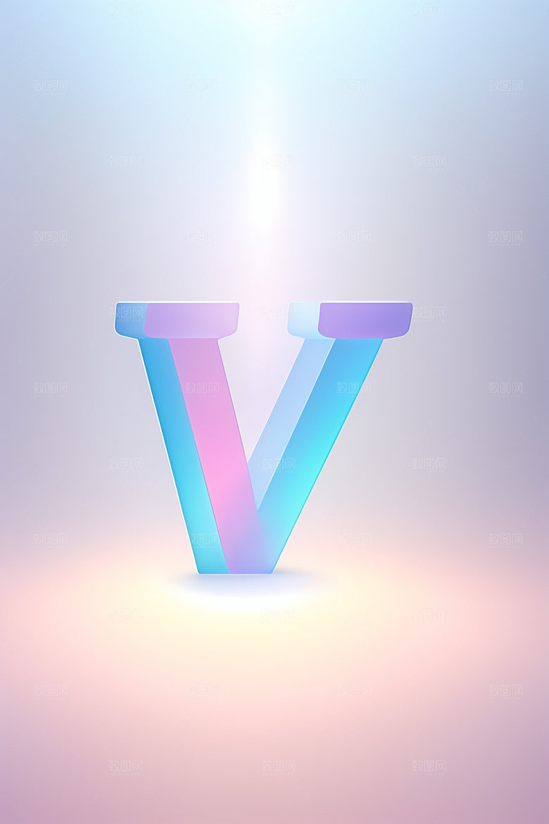 磨砂玻璃字母时尚创意艺术字