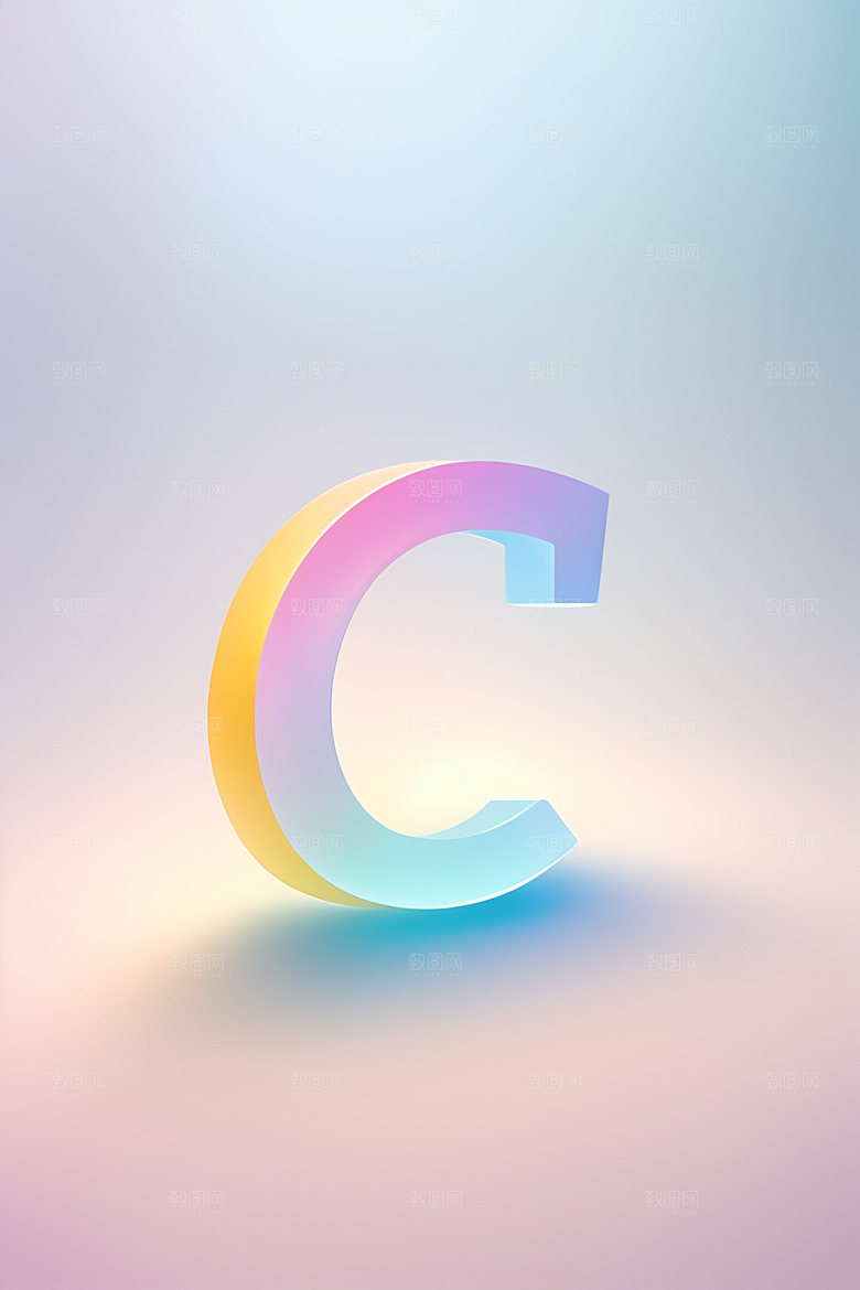 磨砂玻璃字母立体创意艺术字