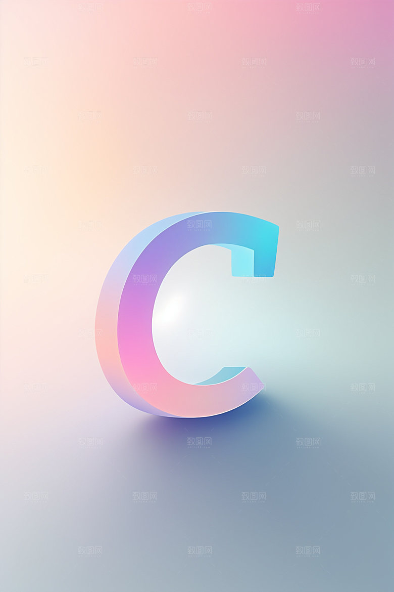 磨砂玻璃字母创意英文艺术字