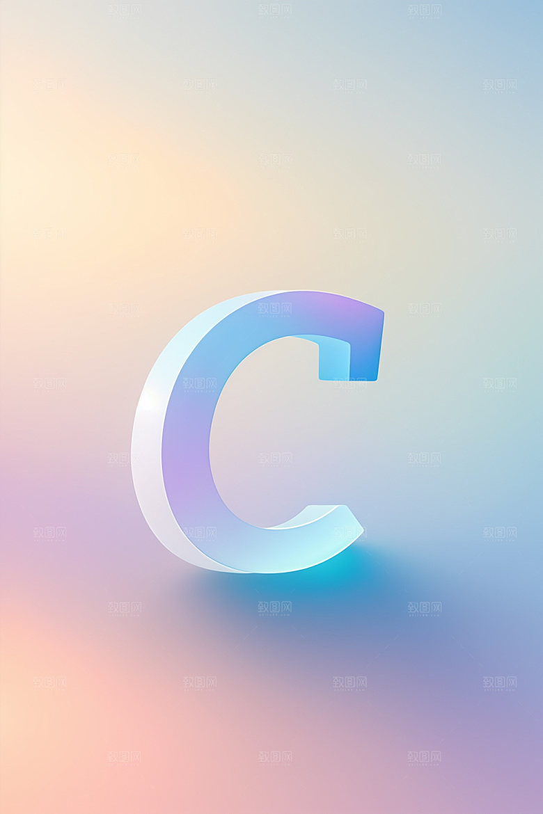 磨砂玻璃字母通透创意艺术字
