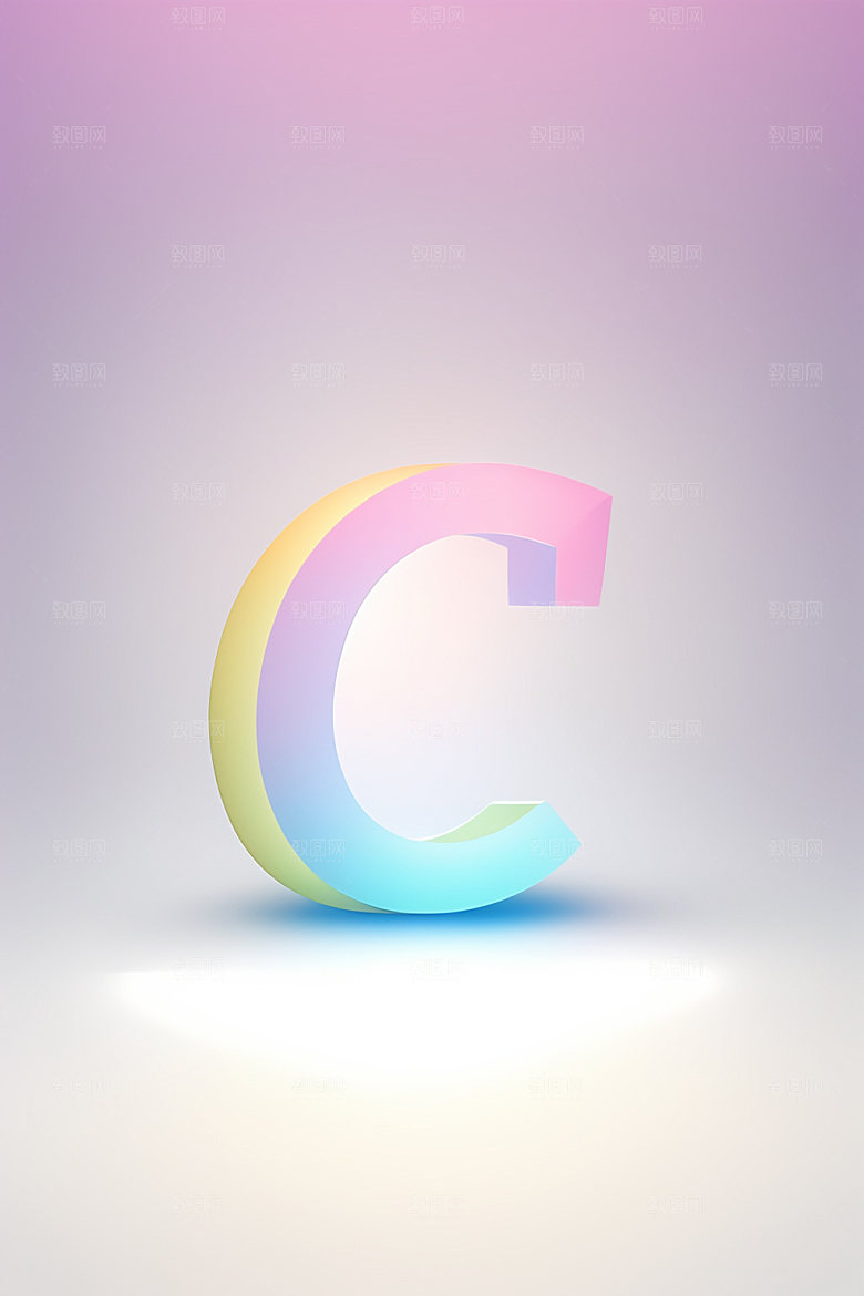 磨砂玻璃字母彩色玻璃艺术字