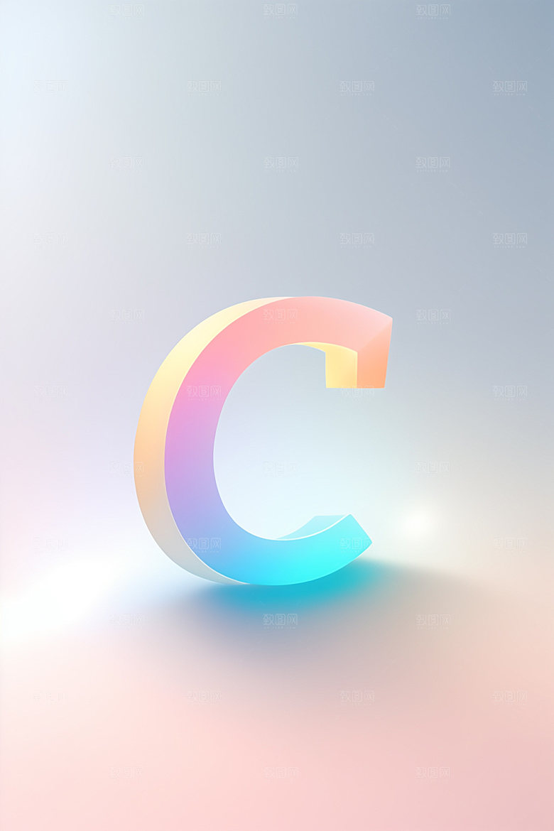 磨砂玻璃字母通透立体艺术字