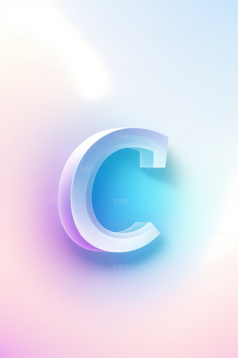 磨砂玻璃字母创意英文艺术字