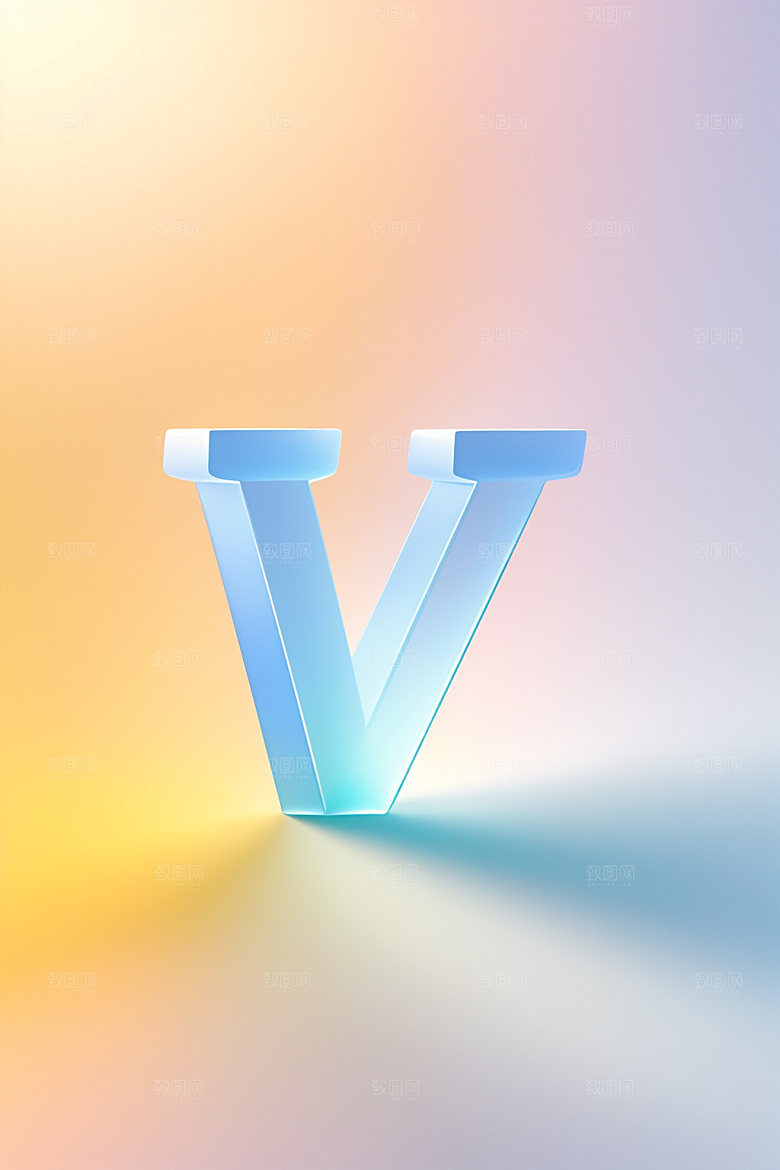 磨砂玻璃字母英文立体艺术字