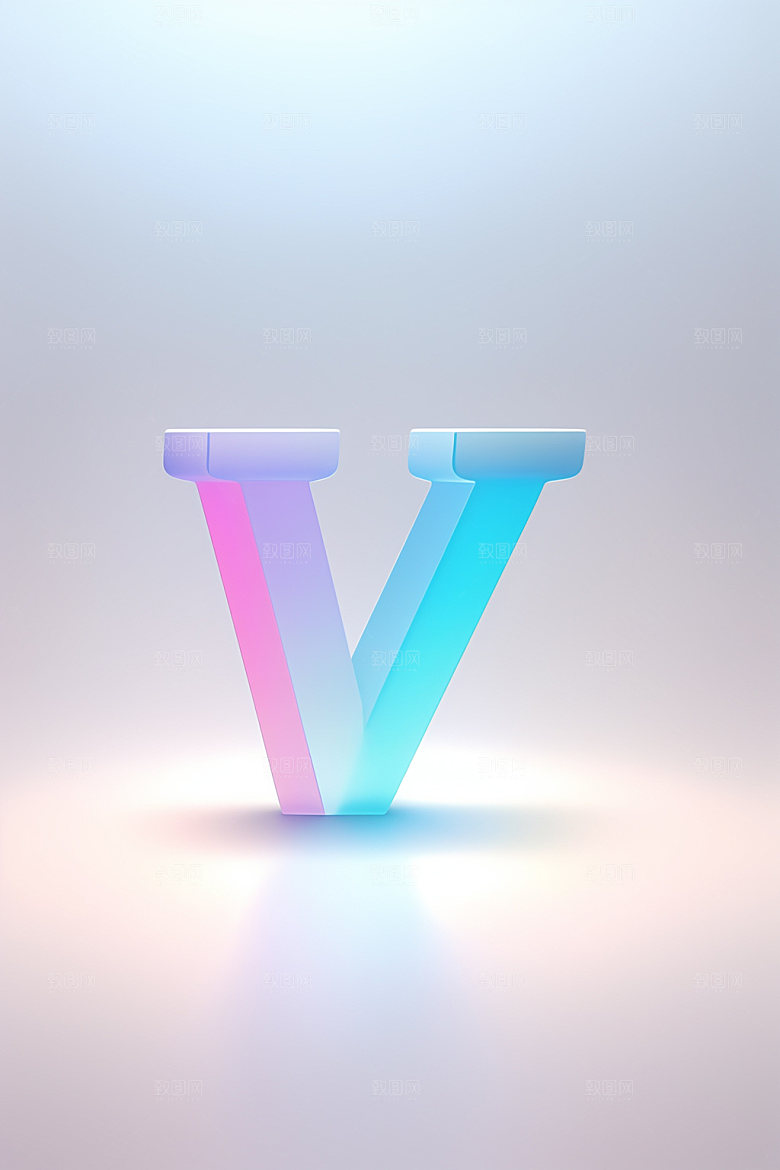 磨砂玻璃字母创意英文艺术字