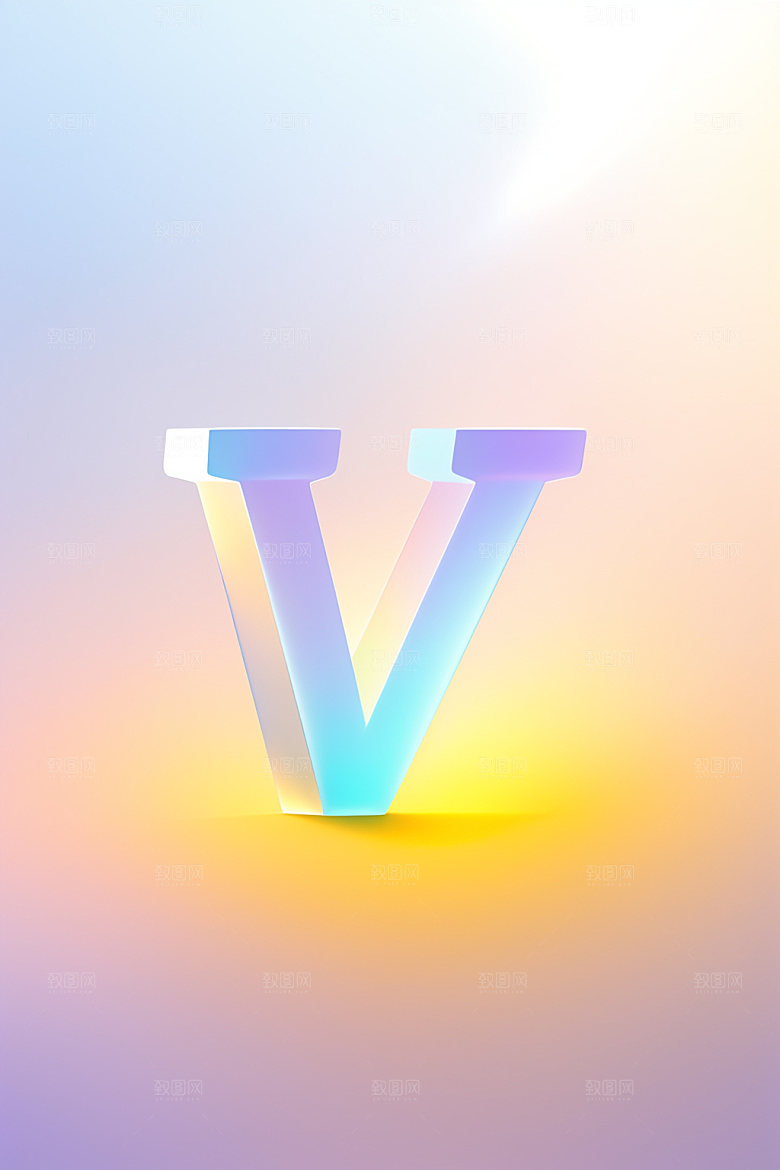 磨砂玻璃字母时尚创意艺术字