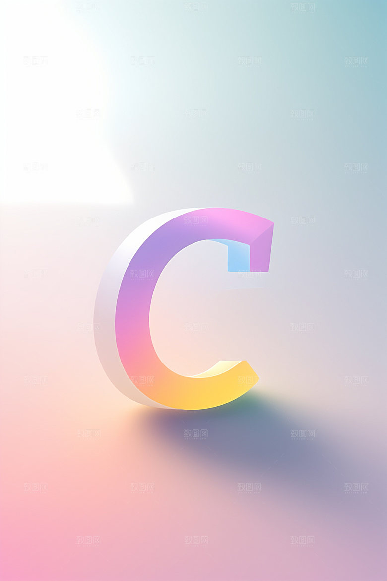 磨砂玻璃字母立体通透艺术字