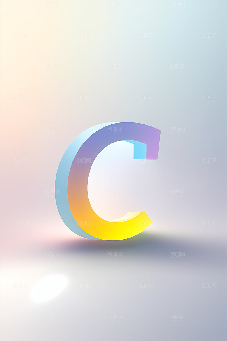 磨砂玻璃字母通透英文艺术字