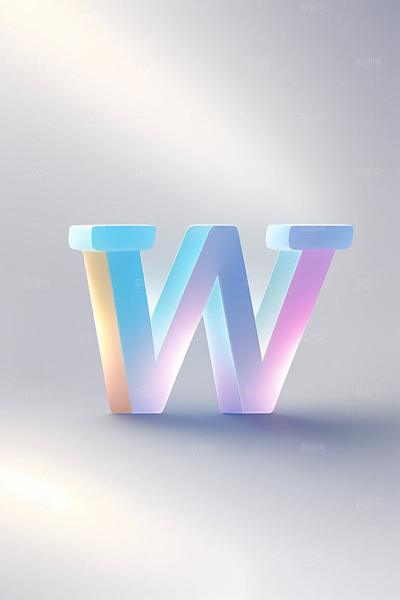 磨砂玻璃字母玻璃通透艺术字