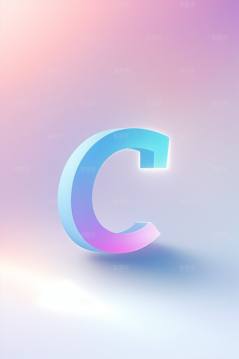 磨砂玻璃字母创意英文艺术字