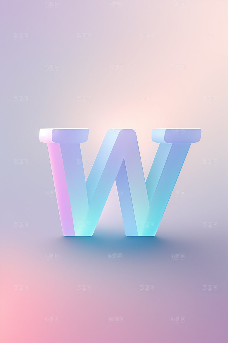 磨砂玻璃字母创意玻璃艺术字