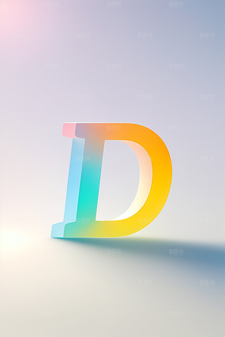 磨砂玻璃字母3D玻璃艺术字