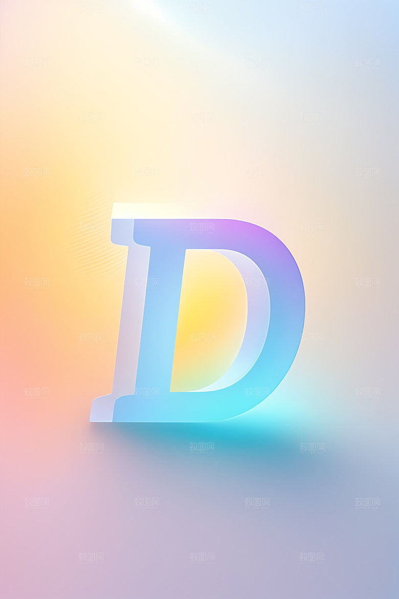 磨砂玻璃字母玻璃3D艺术字