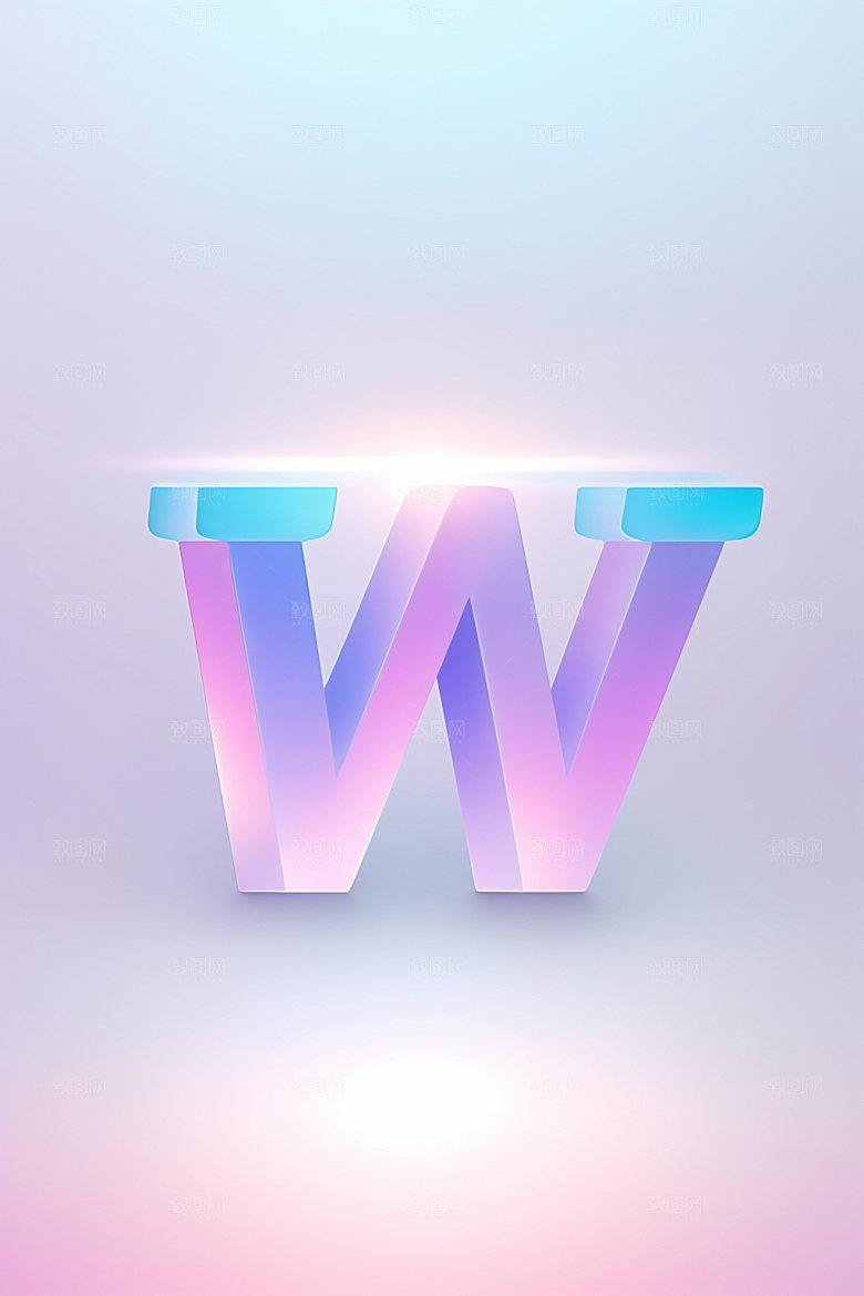 磨砂玻璃字母创意立体艺术字
