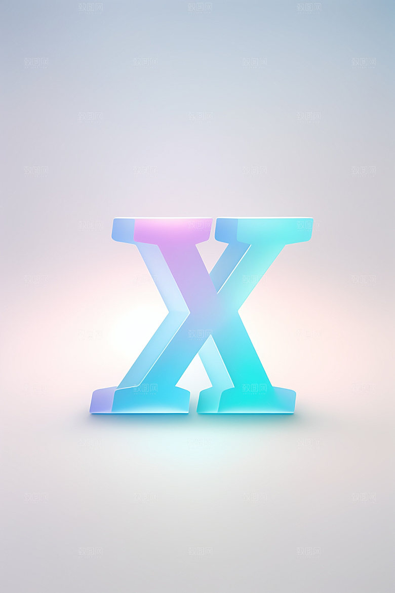 磨砂玻璃字母玻璃3D艺术字