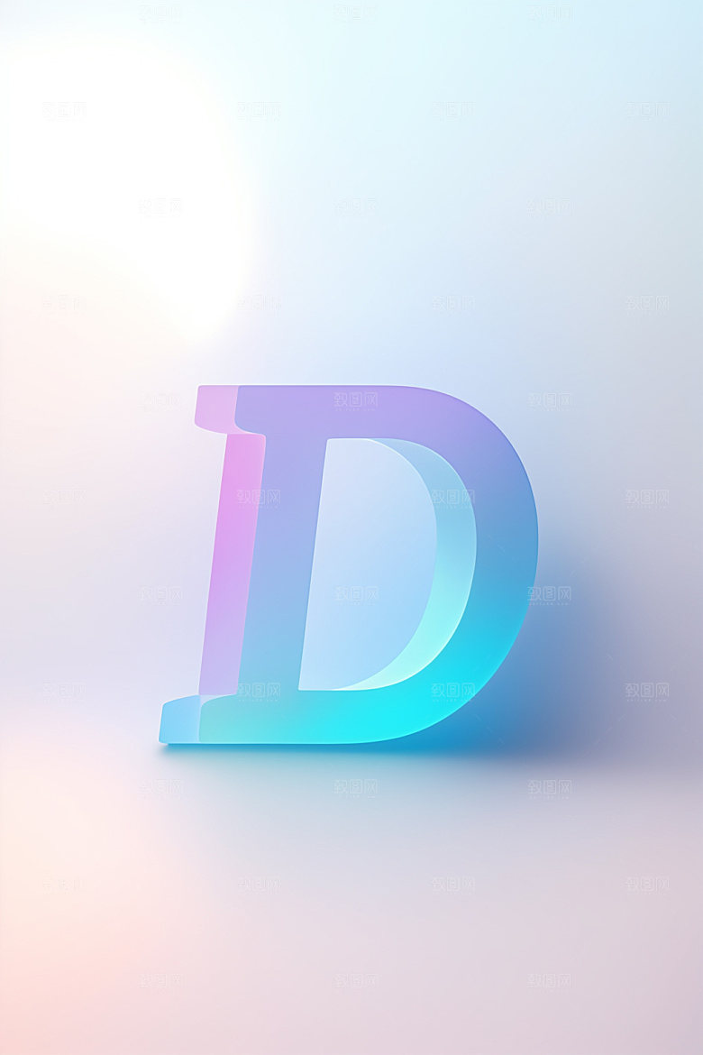 磨砂玻璃字母3D玻璃艺术字
