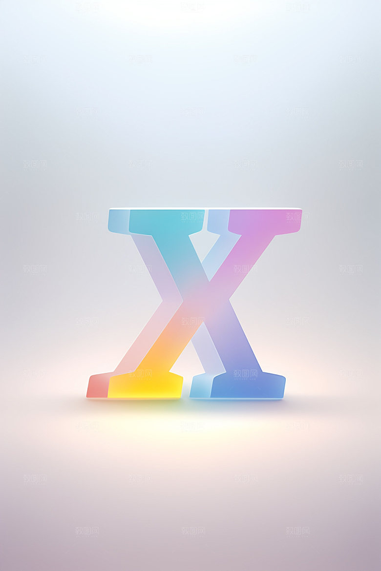 磨砂玻璃字母玻璃通透艺术字