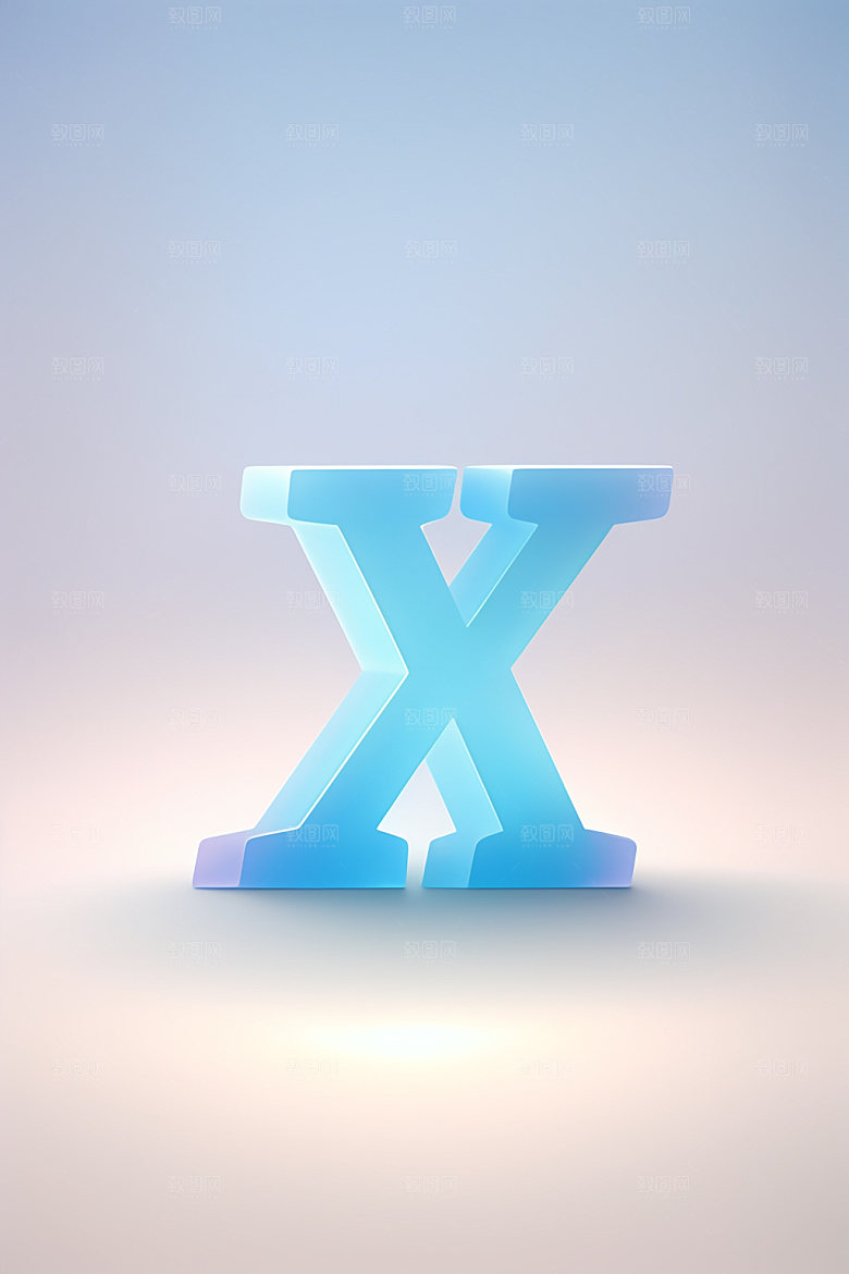 磨砂玻璃字母玻璃3D艺术字