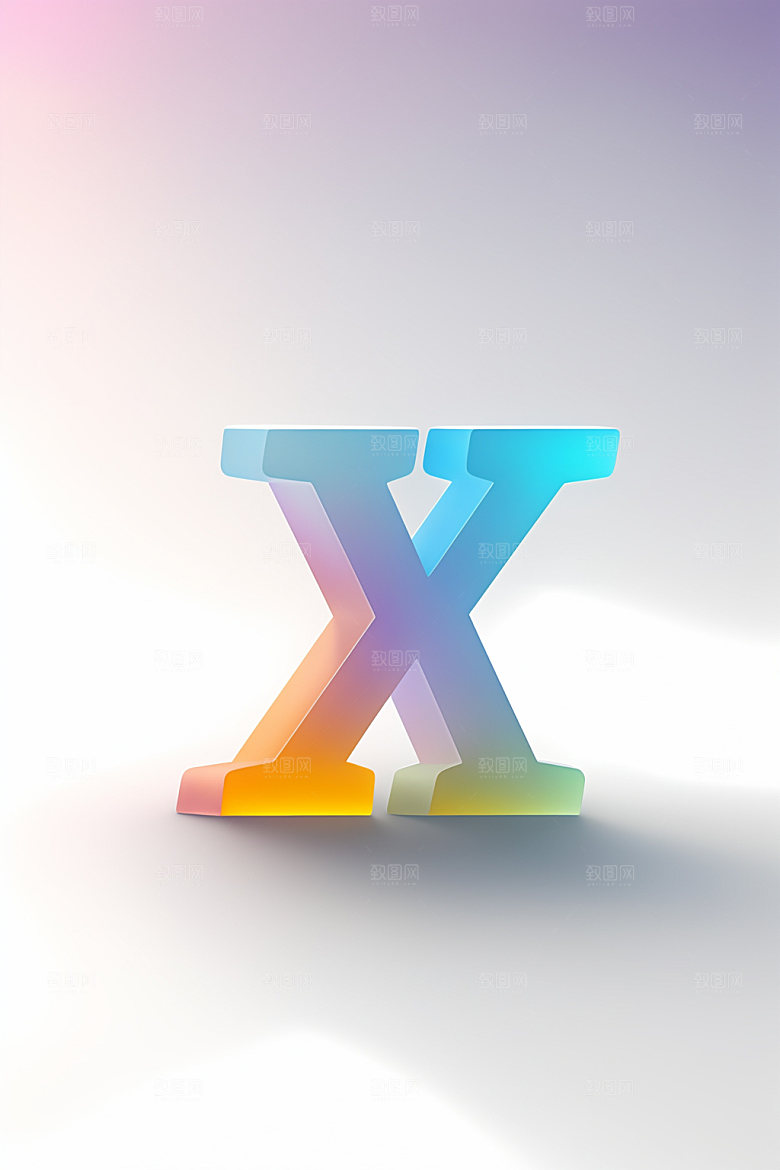 磨砂玻璃字母玻璃通透艺术字