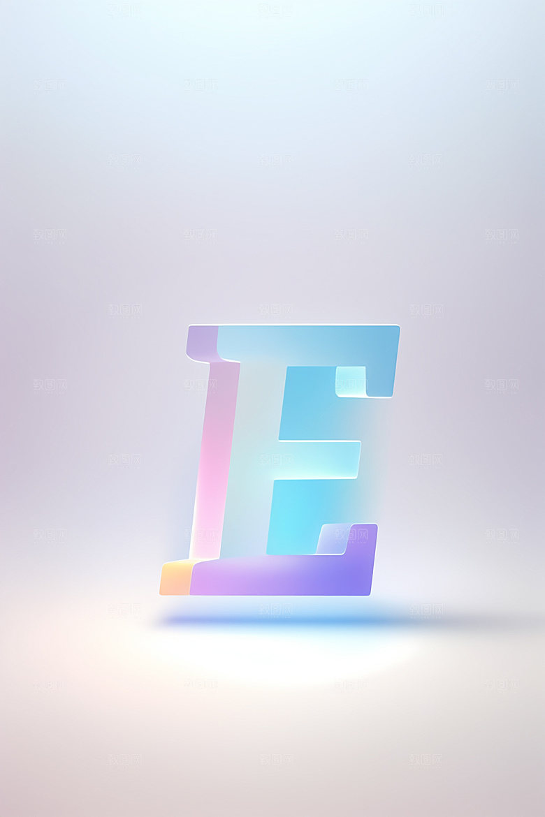 磨砂玻璃字母彩色玻璃艺术字