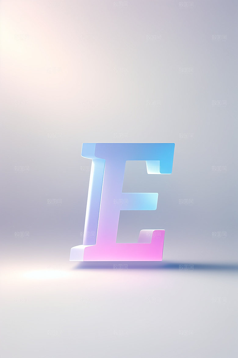 磨砂玻璃字母玻璃通透艺术字