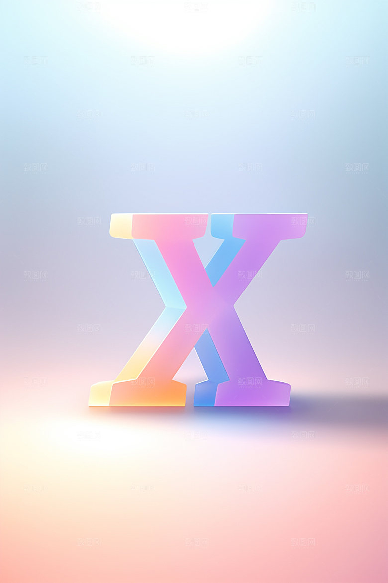 磨砂玻璃字母彩色玻璃艺术字