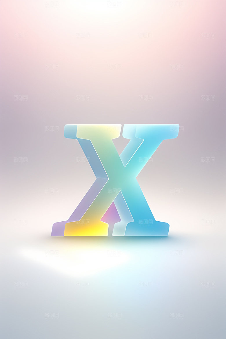 磨砂玻璃字母彩色玻璃艺术字