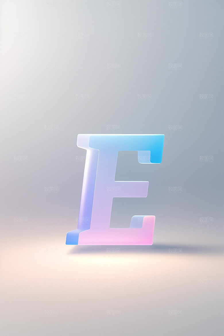 磨砂玻璃字母创意时尚艺术字